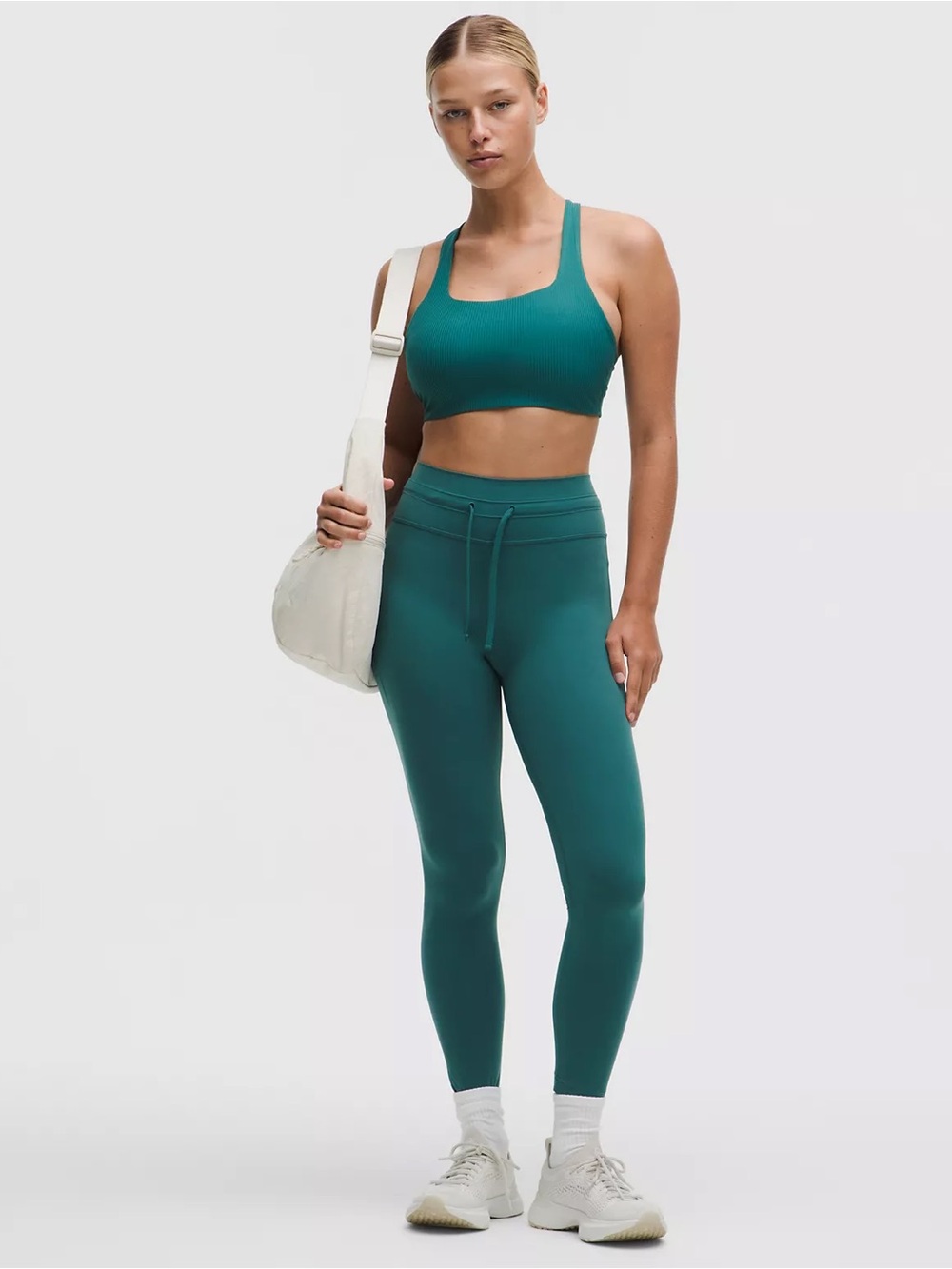 390. Lululemon NWT Groove Drawcord High-Rise Tight 25", 14, deep marina